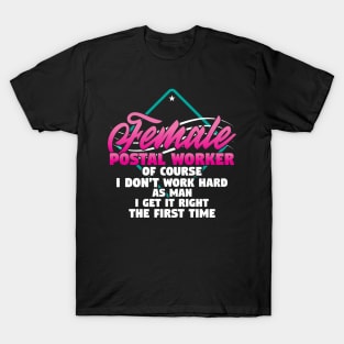 Female Postal Worker Delivery Service T-Shirt